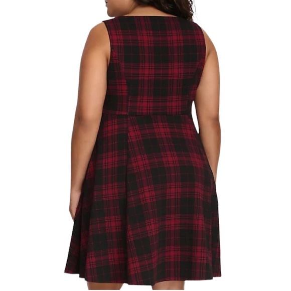 3X TORRID Plaid Skater Dress - Picture 4 of 15